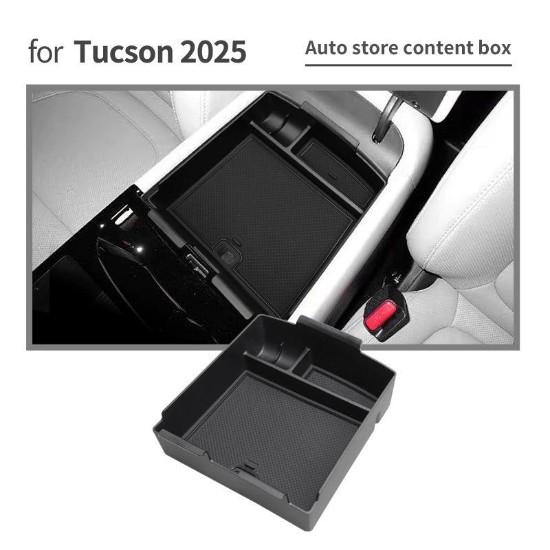 Tucson TUCSON Armrest & Center Console Storage Box – Fits 25 Models. ABS Material