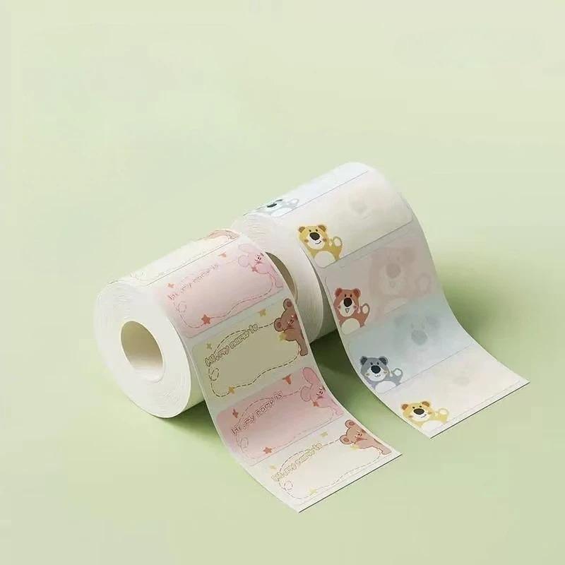 NIIMBOT B1/B2/B2Pro/B21/B21Pro/B31/B4/B203/B3S Cartoon Label Name Stickers Cute Colorful Thermal Classified Sticky Note Storage Printing Paper