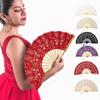 Lace Vintage Lace Hand Fan Hollow Ribs Dance Handheld  Fan Embroidered Folding Fan  Photo Props