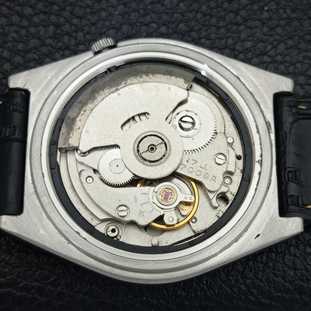 SEIKO 5 AUTOMATIC VINTAGE JAPAN 7009A MENS WHITE COLOR DIAL WATCH a700560-5 R203-a700560