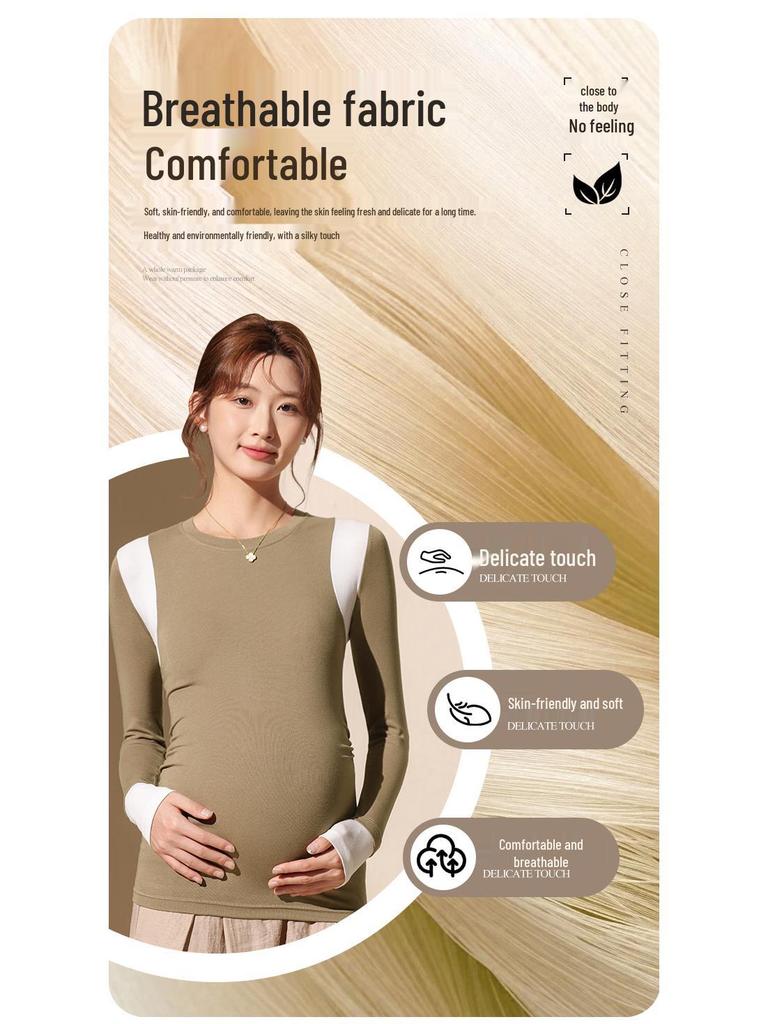 Maternity Modal Long Sleeve Base Layer Top