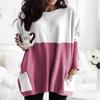 New Autumn Long Sleeved Casual Pocket T-shirt Top for Women's Clothing