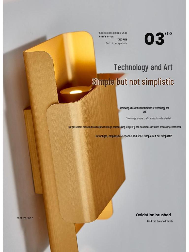 Modern Minimalist Luxury Wall Lamp for Living Room, Bedroom, or Stairway