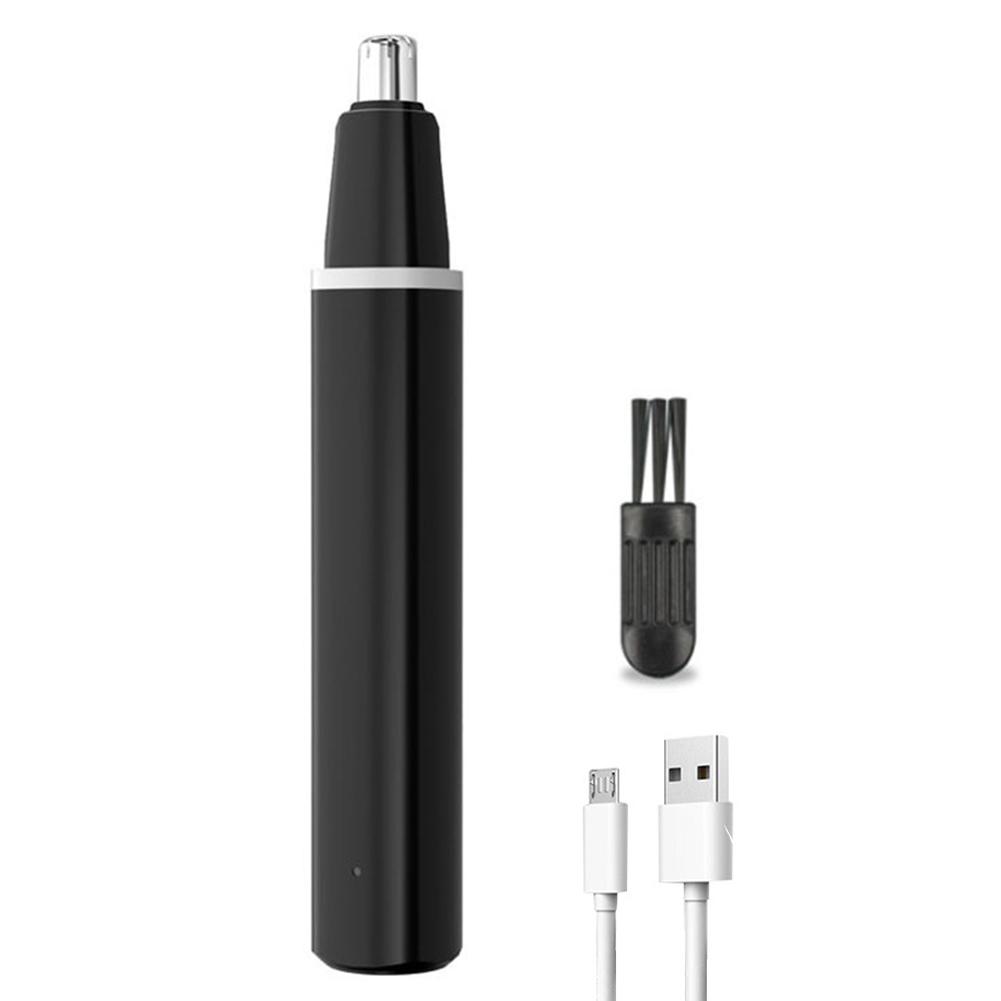 

Hair Eyebrow Trimmer Portable Electric Nose Hair Shaving Eyebrow Removal Shaver USB Rechargeable for Men Face Care Supplies чёрный