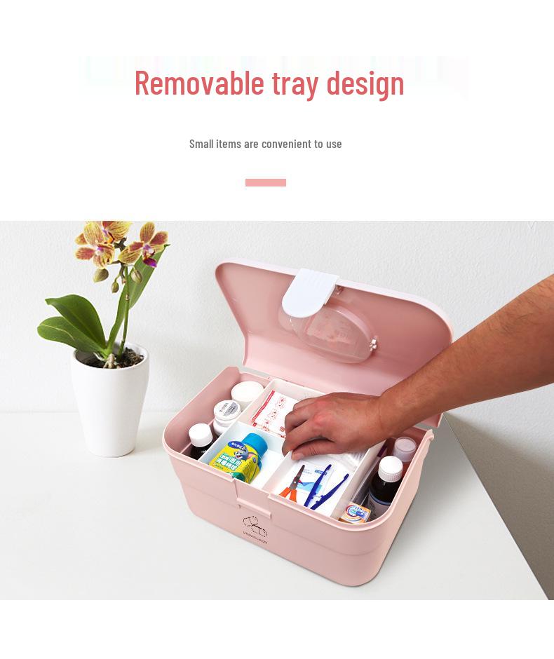 Portable Multi-layer Medicine Chest: Large Drawer-type First Aid Storage Box