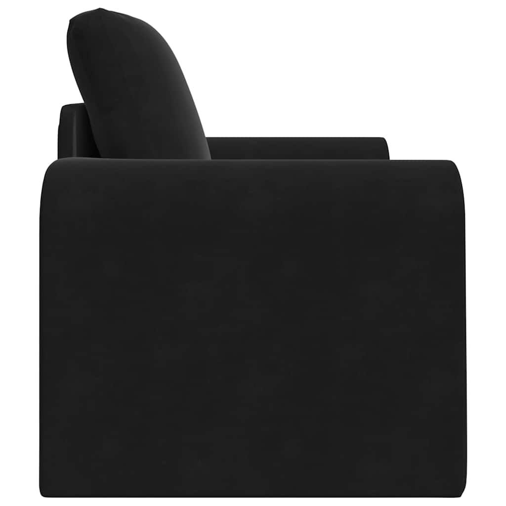 Black Sleeper Sofa 98 x 71 x 83 cm Velvet