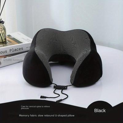 U Travel Memory Cotton Pillow Neck Motor Cars And Aeroplanes Nap Magnetic Fabric Ushaped