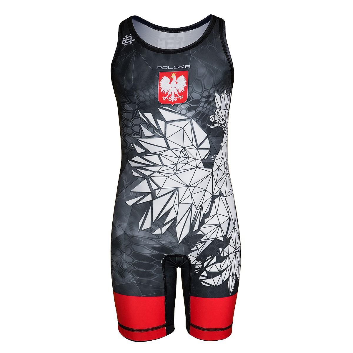 Kids Polska Camo Wrestling Leotard 164