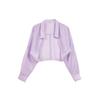 VEROMODA Women's Lyocell Blend Semi-Sheer O-Neck Shirt