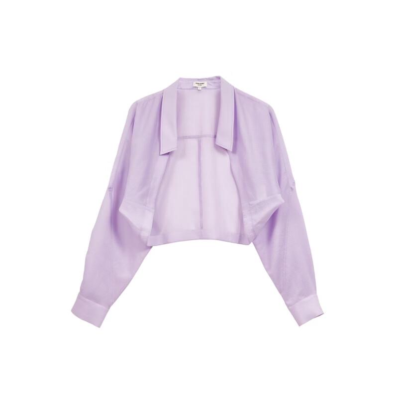 VEROMODA Women's Lyocell Blend Semi-Sheer O-Neck Shirt