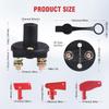On-Off 2 Position Battery Disconnect Switch with 2 Keys 12V 24V Battery Kill Switch Isolator For Marine Boat RV ATV UTV