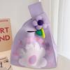 Sommer Damen Niedliche Mini-Tasche Vielseitige Mode Handytasche Cartoon Gestrickte Handtasche Umhängetasche Umhängetasche