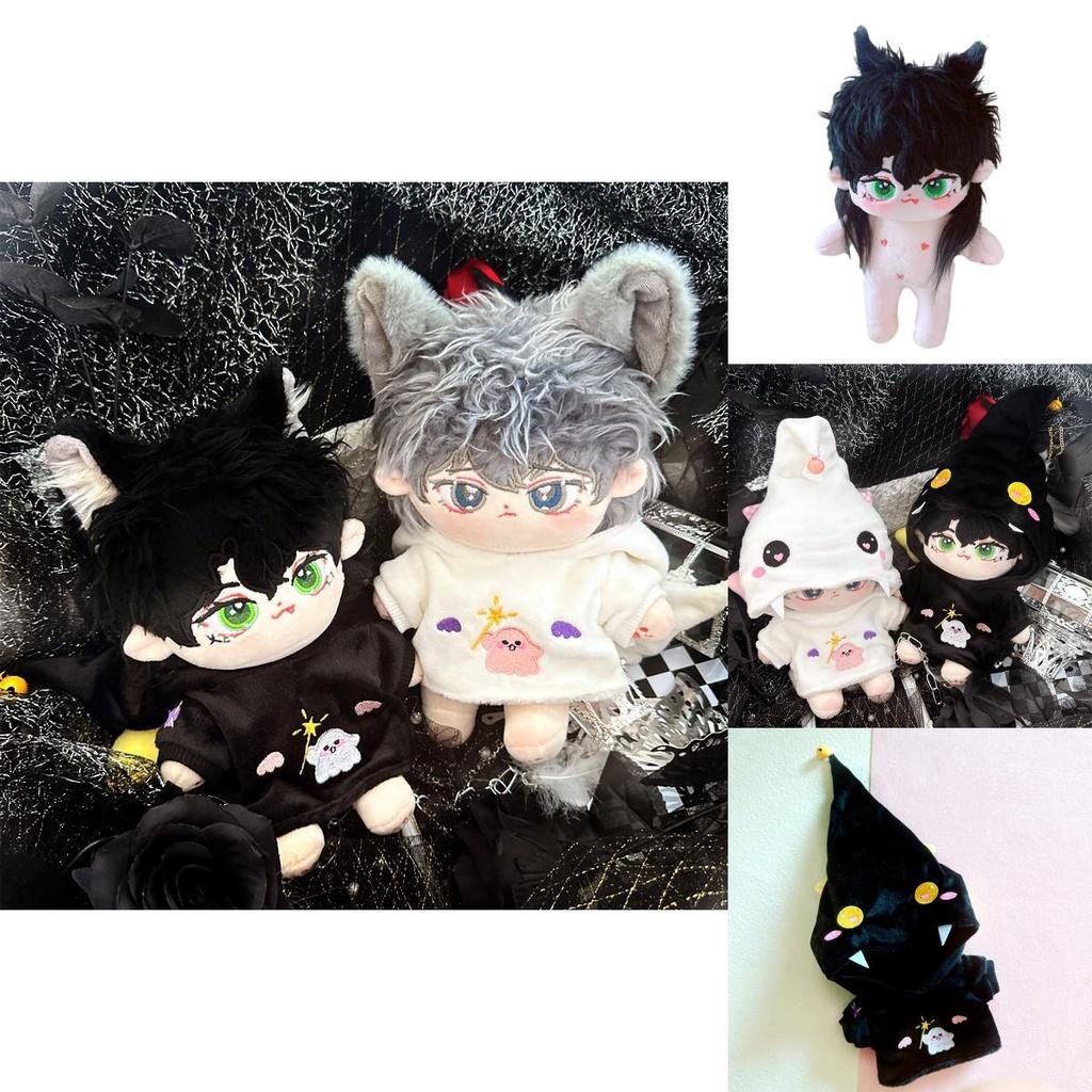 20cm Cotton Doll With Starry Soul Cute And Plump Black And White Options