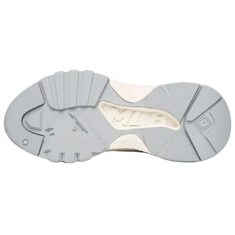 MLB Chunky High Retro Versatile Non-Slip Durable High-Top Canvas Shoes Unisex Sneakers Gray White 3ASHU4216-50GRS
