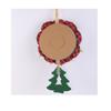 Christmas Soldier Vine Wreath Welcome Wooden Sign Decoration Dwarf Doll Vine Wreath Shopping Mall Window Wall Hanging