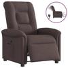 VidaXL Electric Recliner Dark Brown Fabric, Electric Chair for Elderly, Recliner, 3303239
