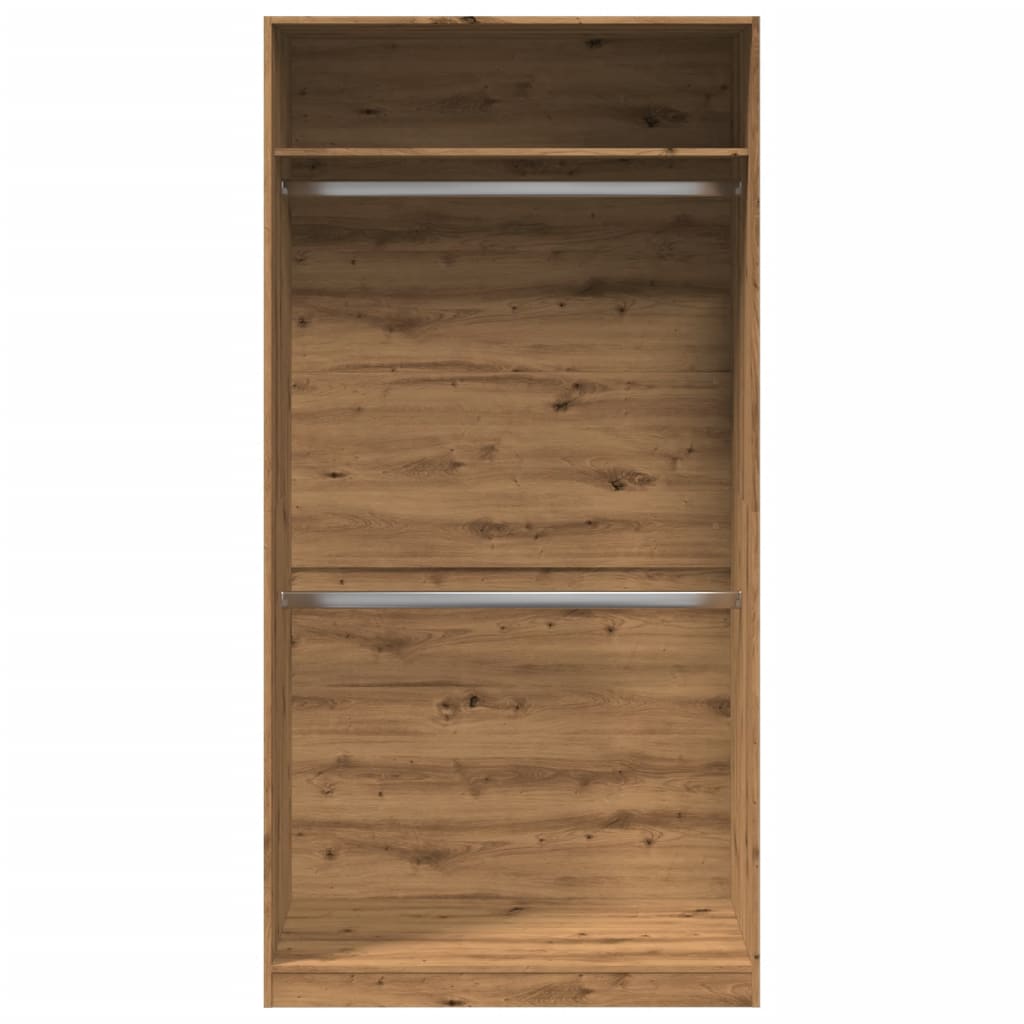 Artisan Oak Wardrobe 100 x 50 x 200 cm Particleboard