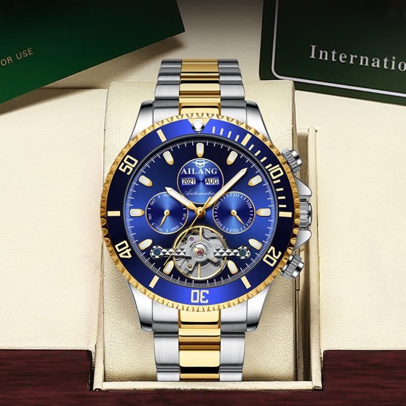 Nové hodinky AILANG Vodotěsné Multifunkční automatické mechanické hodinky Pánské hodinky Water Ghost