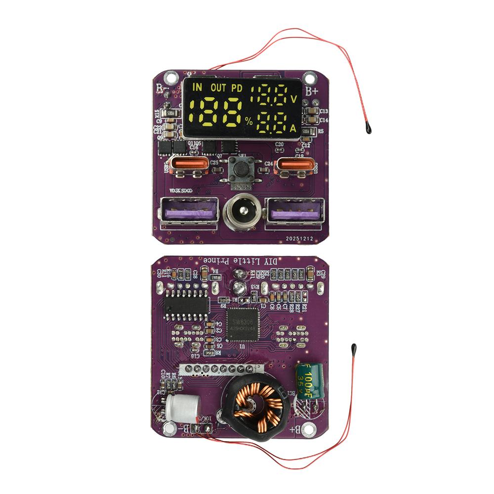 4S PD 100W Bidirectional Fast Charging Module Integrated Charge Discharging 20V 5A High-power Output Power Supply DC Interface