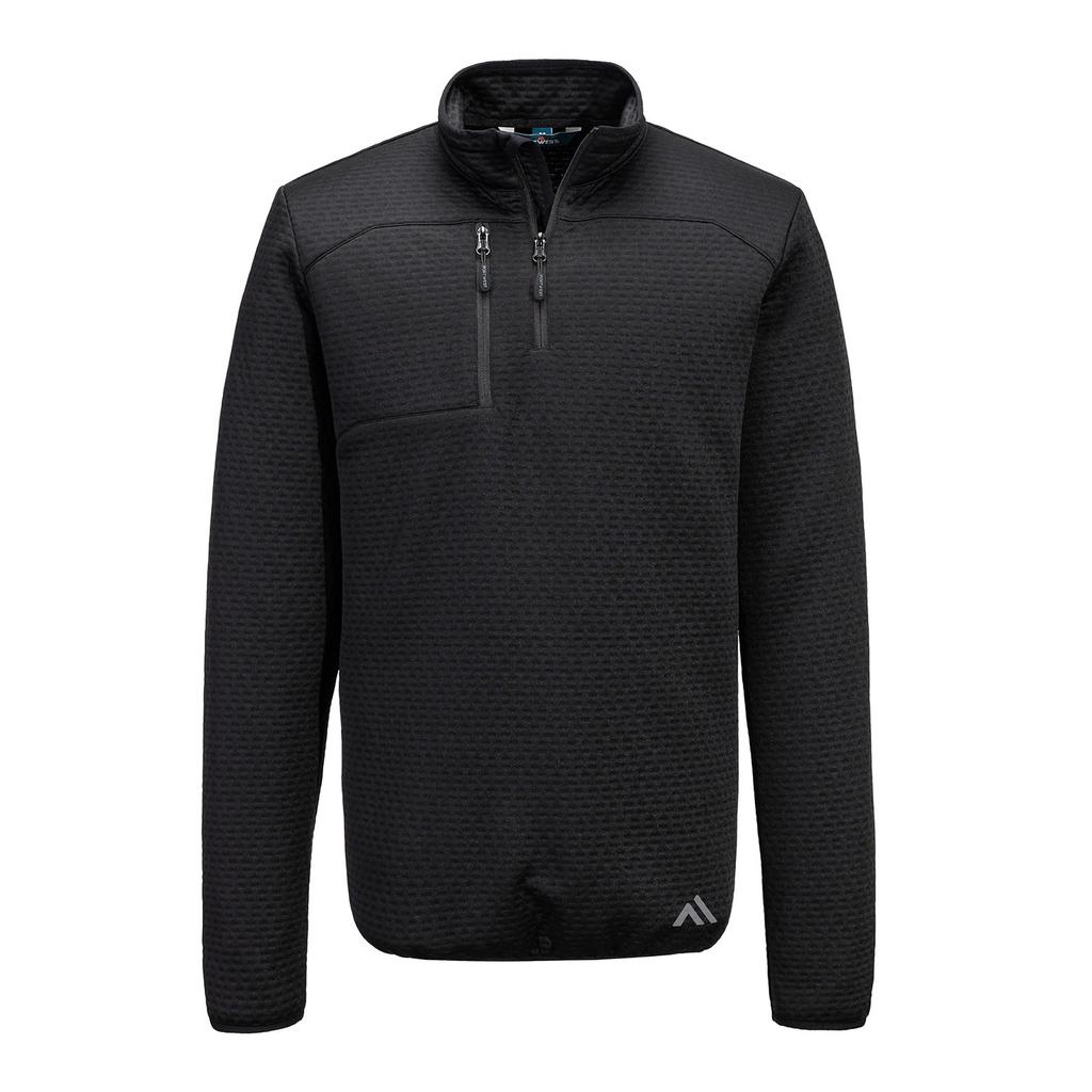 Portwest Mens KX3 Textured Quarter Zip Sweatshirt