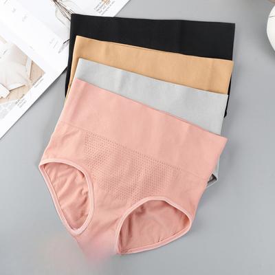 Slip a nido d'ape 3D senza cuciture a vita alta da donna, cotone puro, con effetto modellante su cavallo e sollevamento fianchi, pantaloni a triangolo da donna