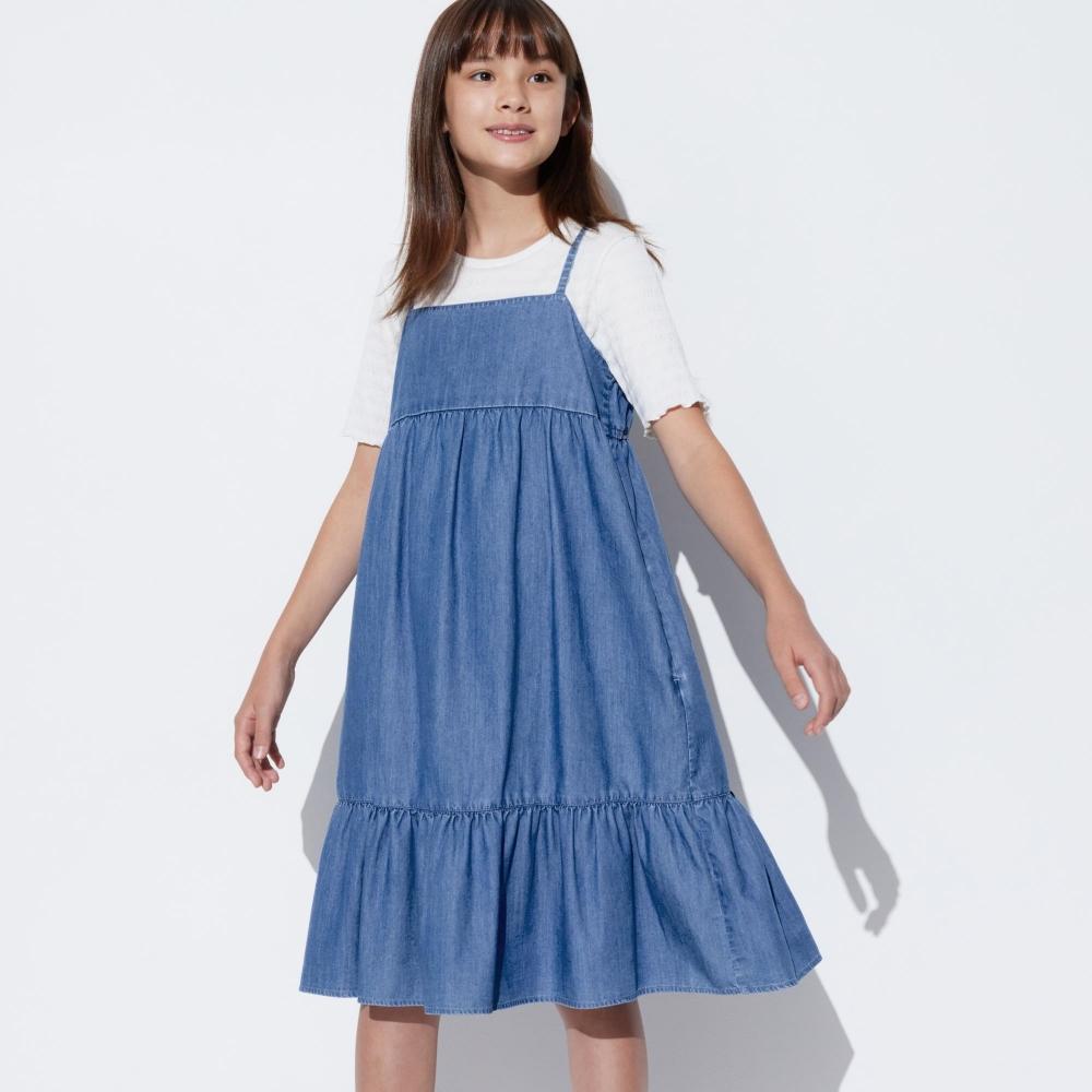 

Платье-комбинезон из шамбре UNIQLO JAPAN GIRLS