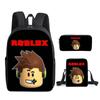 Student Schoolbag, Primary And Secondary School Student Backpack, Large Capacity, Cartoon Backpack, Satchel, Pencil Case, Three-Piece Set.