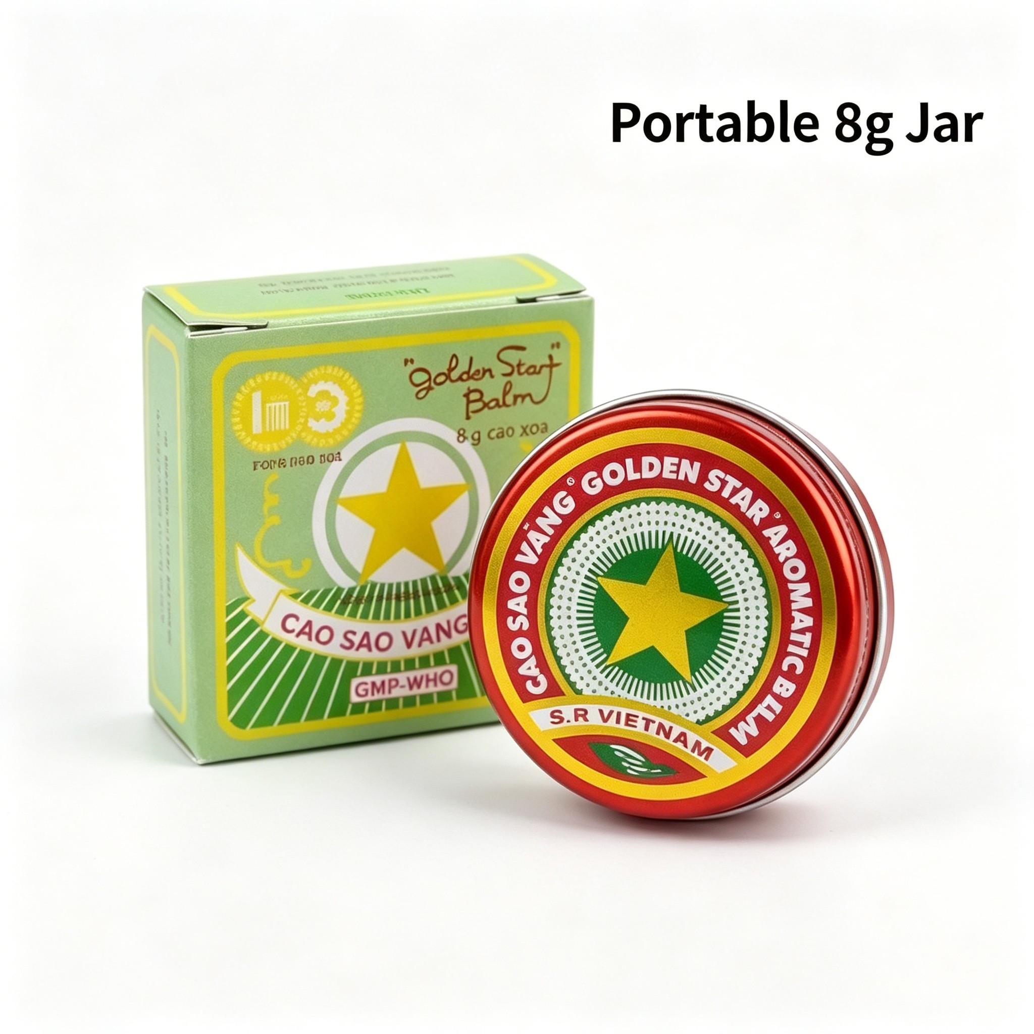 Vietnam Original CAO SAO VANG Golden Star Balm Cool Refreshing Ointment Insect Bite Anti Itch Relief 8g 1pc