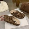 Baotou half slippers women's new autumn and winter piled thickened versatile warm wool cotton slippers