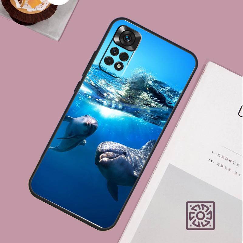 Ocean Dolphin Case For Xiaomi Redmi Note 12 9 10 11 13 Pro Plus 9S 10S 11S 12S Redmi 12 10C 12C 13C Cover