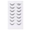 7 Pairs Of Chemical Fiber False Eyelashes Simulation Curled Thick Short Eyelashes