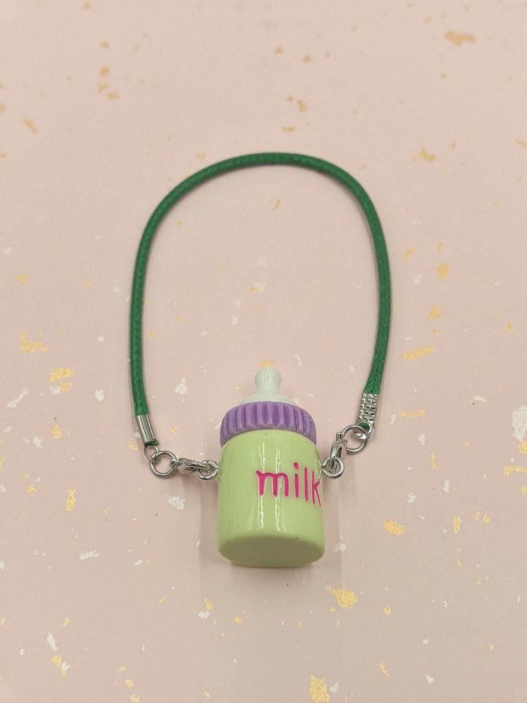Miu-Style Dollhouse Miniature Accessories: Cute Kettle, Thermos, Milk Bottle, Pendant, Doll Figure, Crossbody Bag Ornament