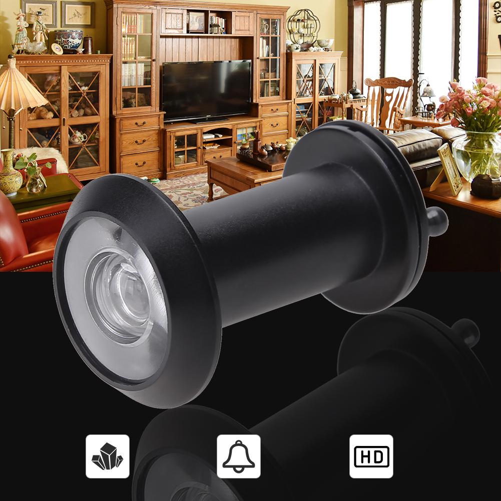 200 Degree Peephole Door Copper with Cover Security Door Peephole Lightweight Glass Lens 16mm for Furniture Hardware Tools