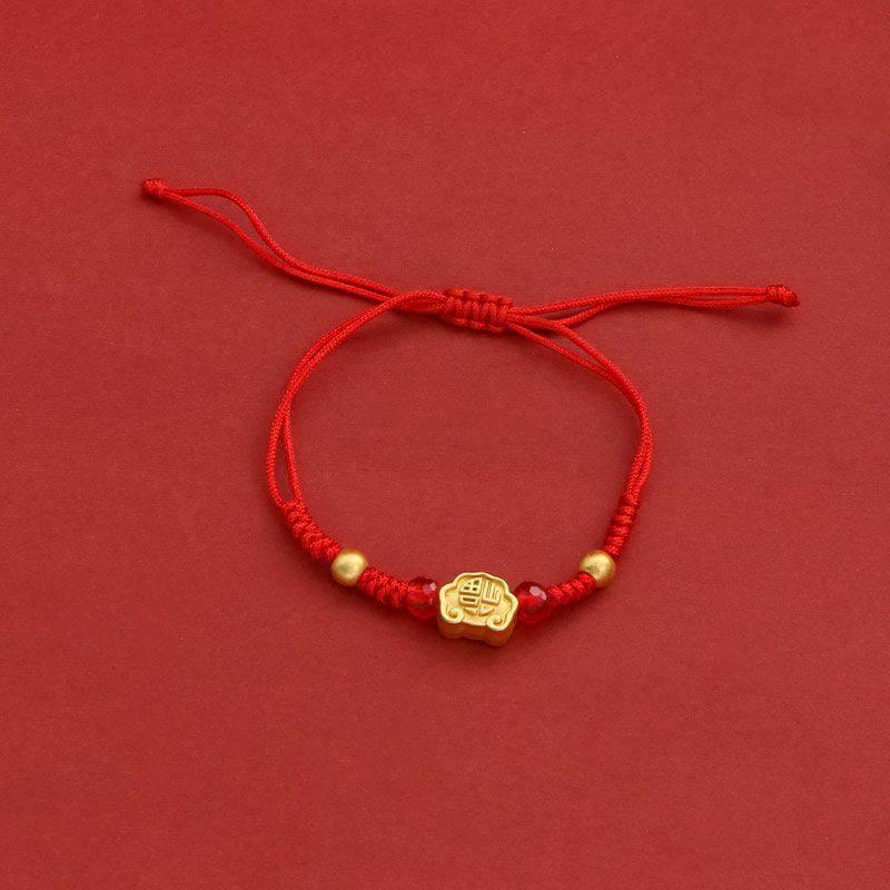 Zodiac Red String Bracelet with Luck Bells – Auspicious Design for Couples & Best Friends
