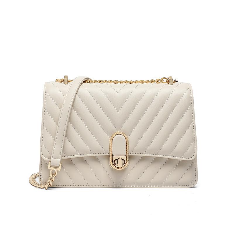 New Niche Bags for Women's Bag Chain Crossbody Bag Autumn Light Luxury Genuine Leather Versatile Underarm Bag