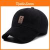 Sports Classic Men Style Baseball Cap With Wool Lining Windproof Warm And