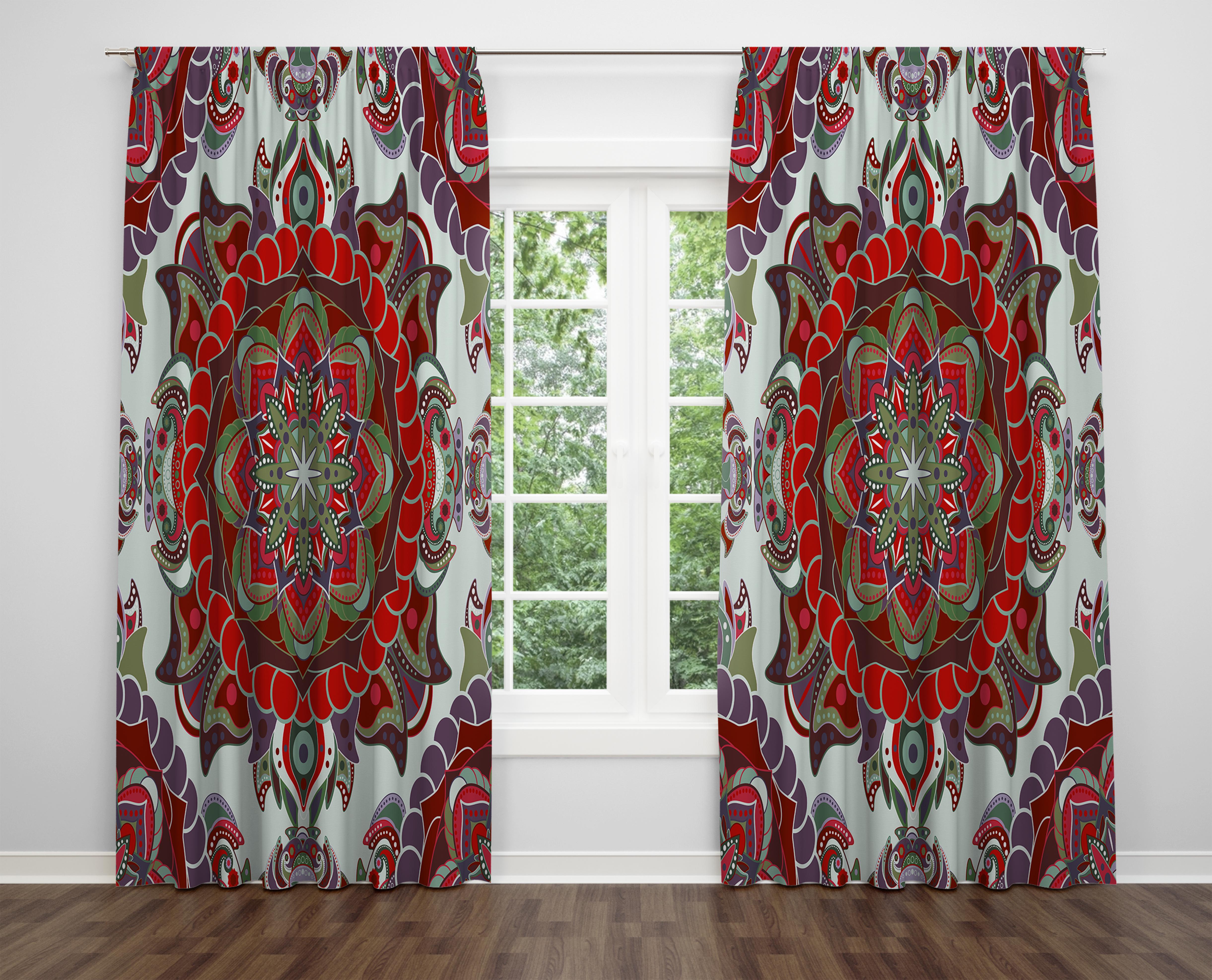 

Декоративний дизайн, високоякісна бавовняна тканина, ви можете вибрати одну або подвійну фіранку з крила 1 piece різнокольоровий