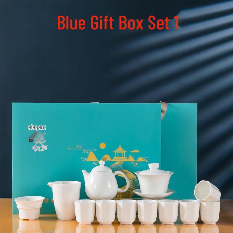 

Qianxing White Ceramic Kung Fu Tea Set