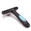 Double Row Pet Rake Comb for Dogs and Cats Long Hair Shedding Brush Professional Grooming Cleaning Tool