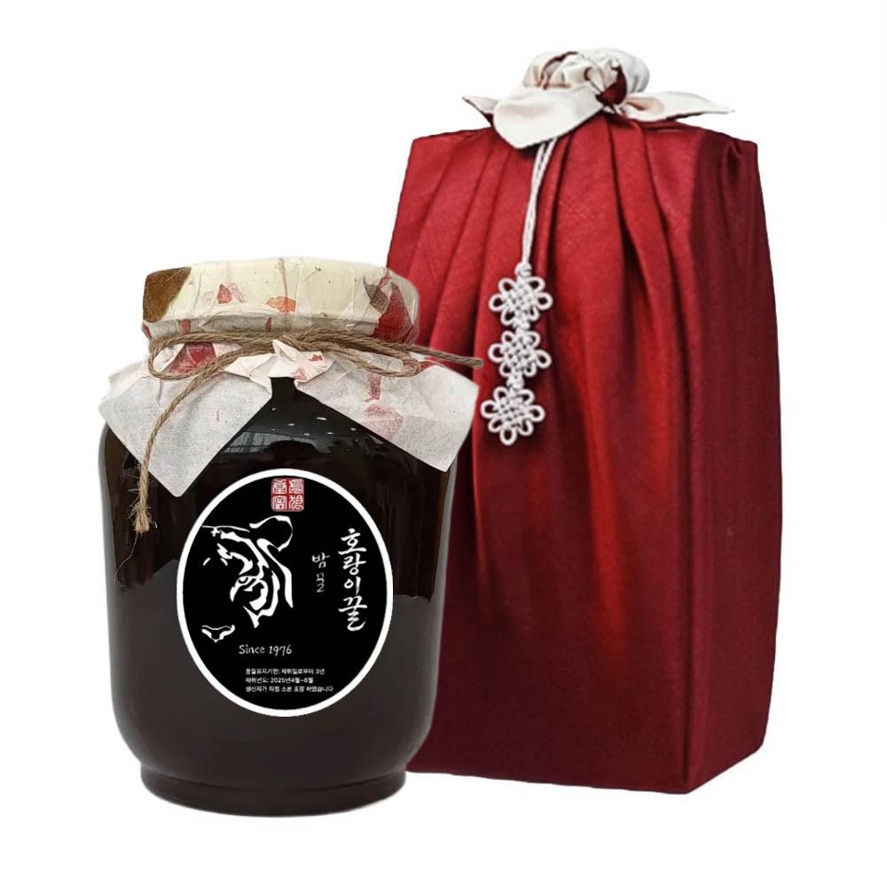 Sobaeksan Tiger Natural Premium Chestnut Honey, Bojagi Packaging, 2.4kg, 1 pcs