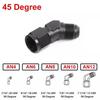 2PCS AN4 AN6 AN8 AN10 Female To Male Flare 45 Degree Swivel Hose Fitting Adapter