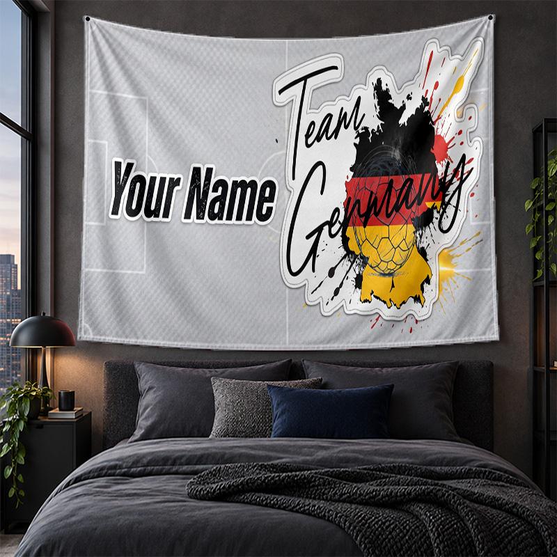 Personalized Tapestry Wall Hanging Germany national football team Pattern Art Background Cloth
