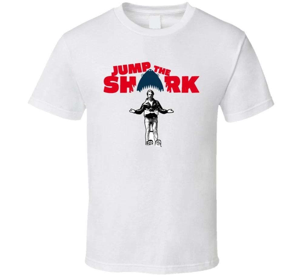 Fonzie Happy Days Jump The Shark Retro Tv T Shirt S