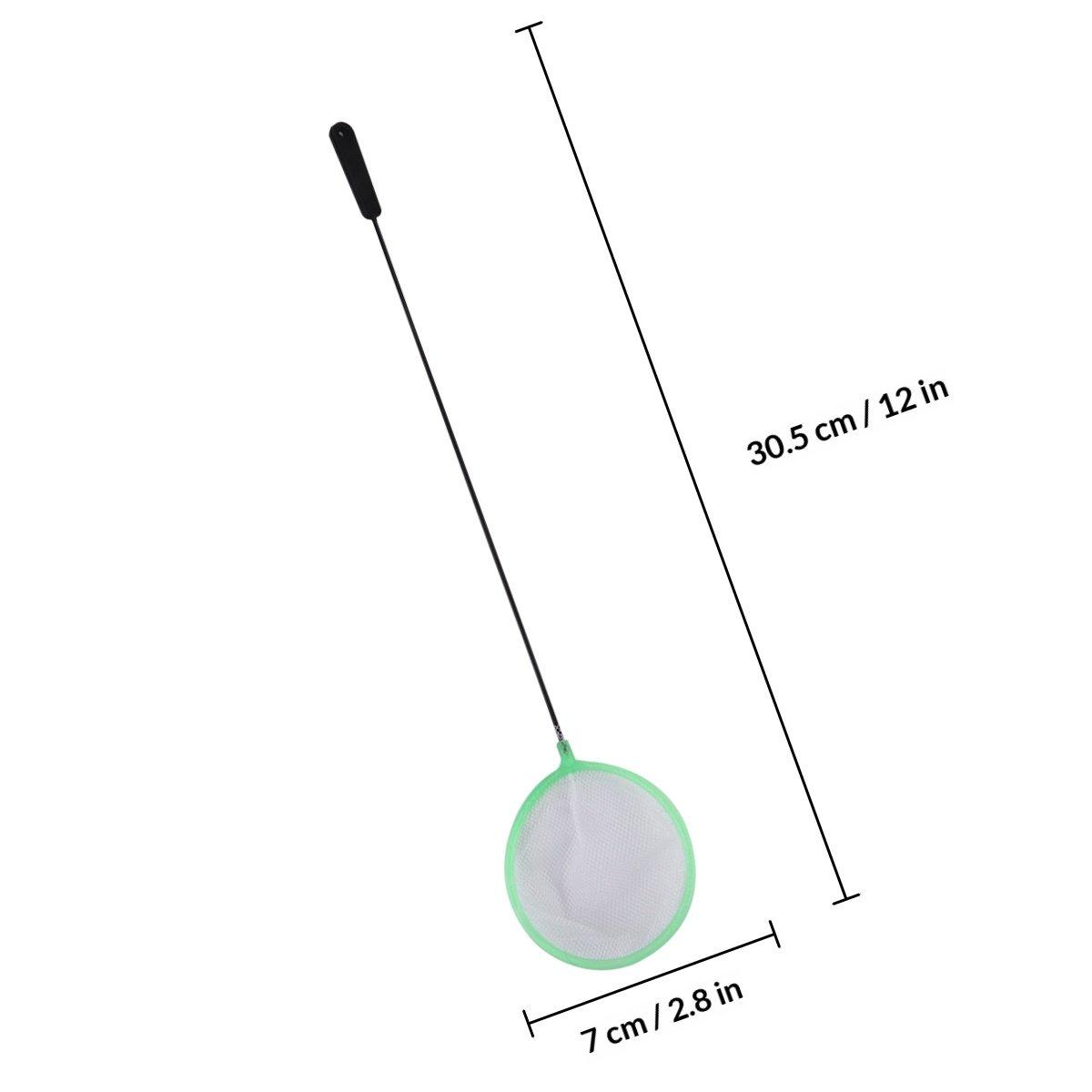 

20Pcs Aquarium Net Small Size Fish Tank Cleaning Tool Soft Safe Mesh Widened Thickened Handle for Catching Shrimp Fish