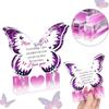 Printed Acrylic Ornament Gifts for Mom Gifts from Daughter or Son Standing Heart or Butterfly Shape Clear Acrylic Sign Mother's Day Gift for Mom
