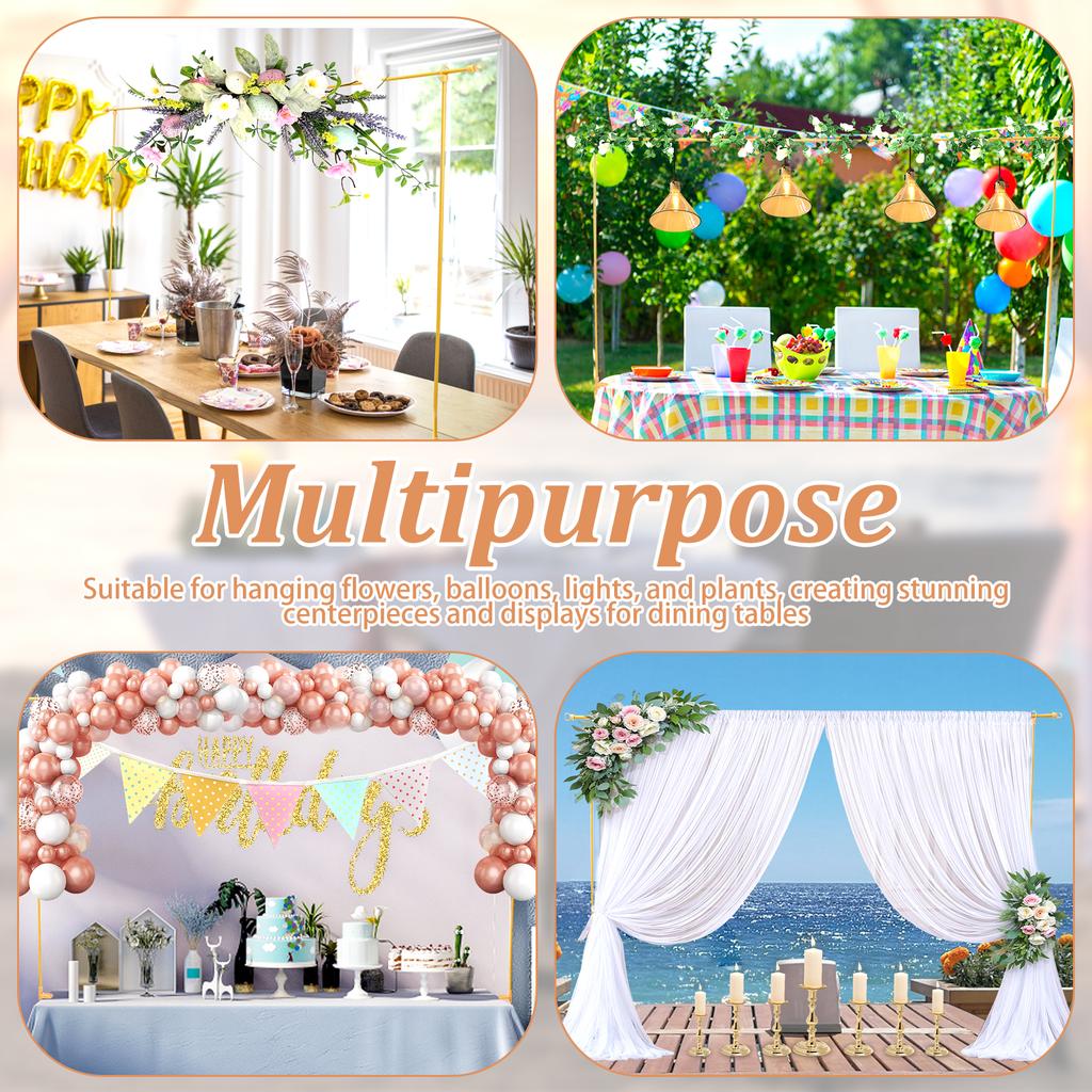 Über dem Tisch Ständer Verstellbarer Ballonbogenständer Blumentischbogen Geeignet für Geburtstagsfeier Hochzeit Halloween Weihnachten Deko