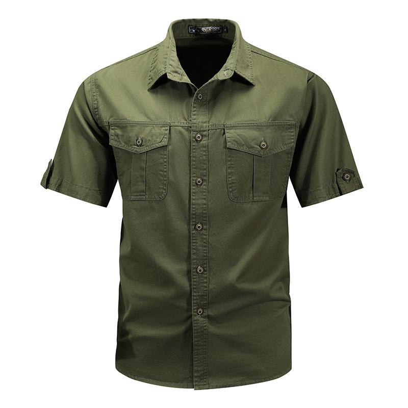 Men's 2025 Summer Trendy Street Style Loose Short-Sleeve Shirt