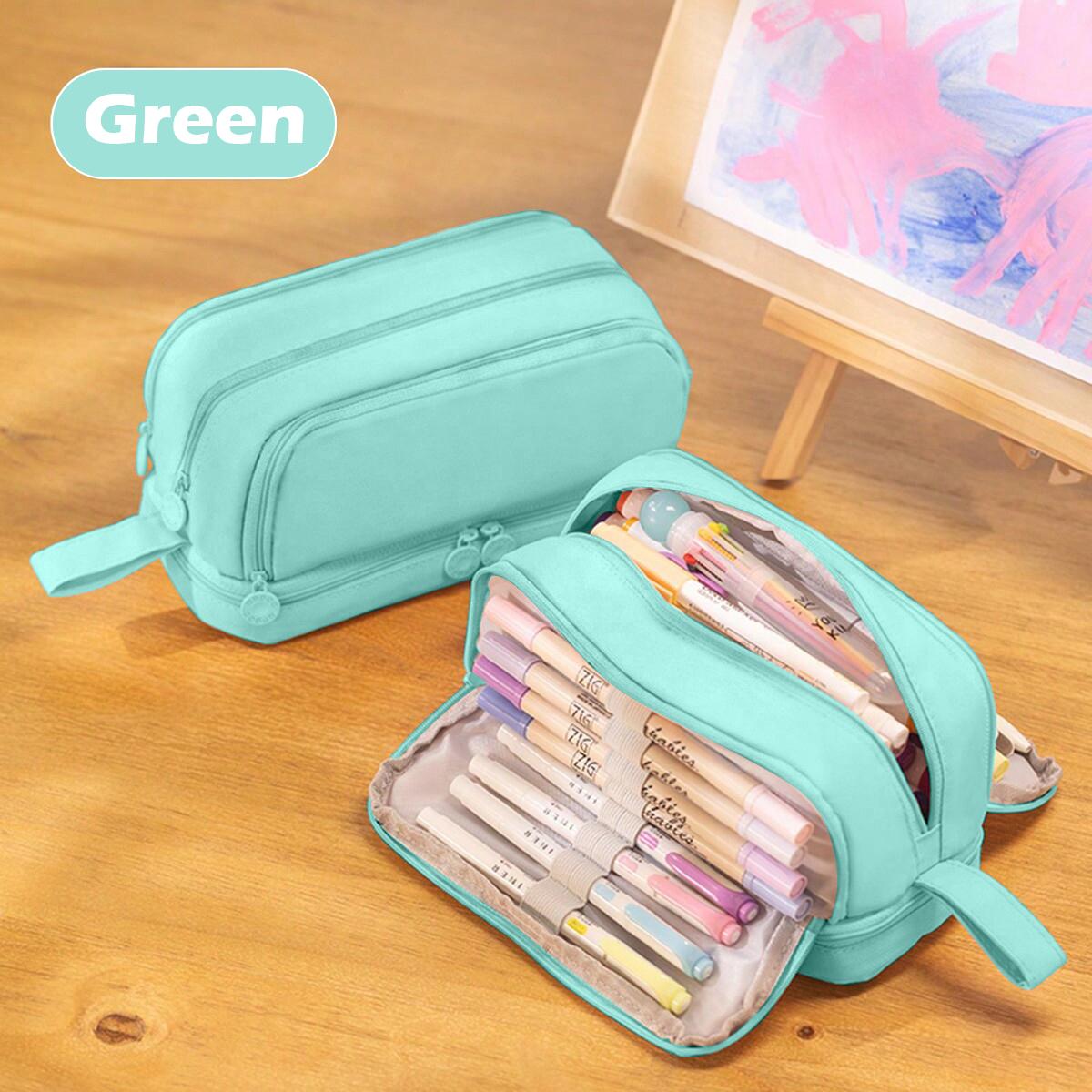 

Пенал большой емкости, многофункциональный пенал PenPouch, пенал цвета макарон для хранения канцелярских принадлежностей для школьников и студентов, школьные офисные принадлежности