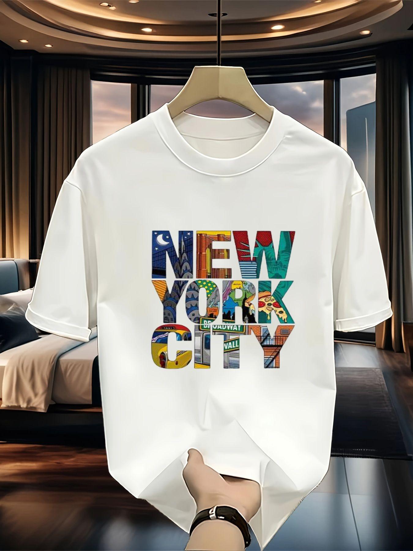 

Graphic T-Shirt from New York City - Trendy Short-Sleeve Tee Featuring a Vibrant NYC Design, Ideal for Casual Outings, Travel Experiences, And As Gift 5XL різнокольоровий