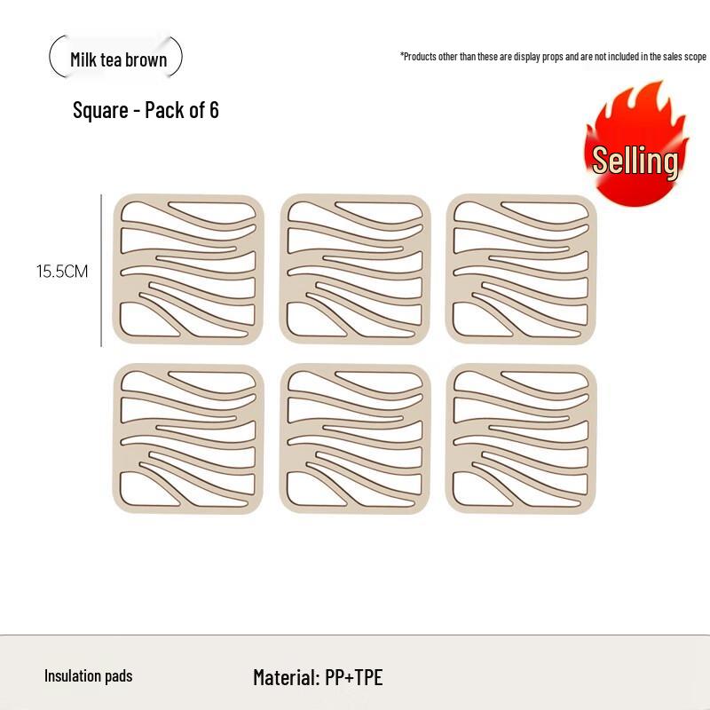 UFORU Non-Slip Heat-Resistant Coasters